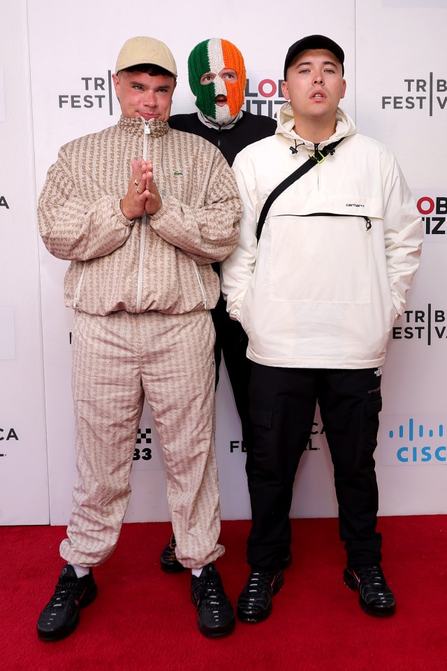 Kneecap band at the Tribeca Film Festival.