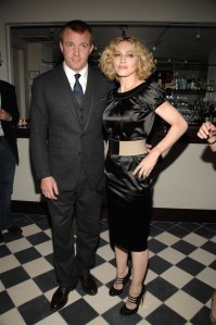 Director Guy Ritchie (L) and musician Madonna attend the 'Revolver' screening at the Tribeca Grand, hosted by Cinema Society.