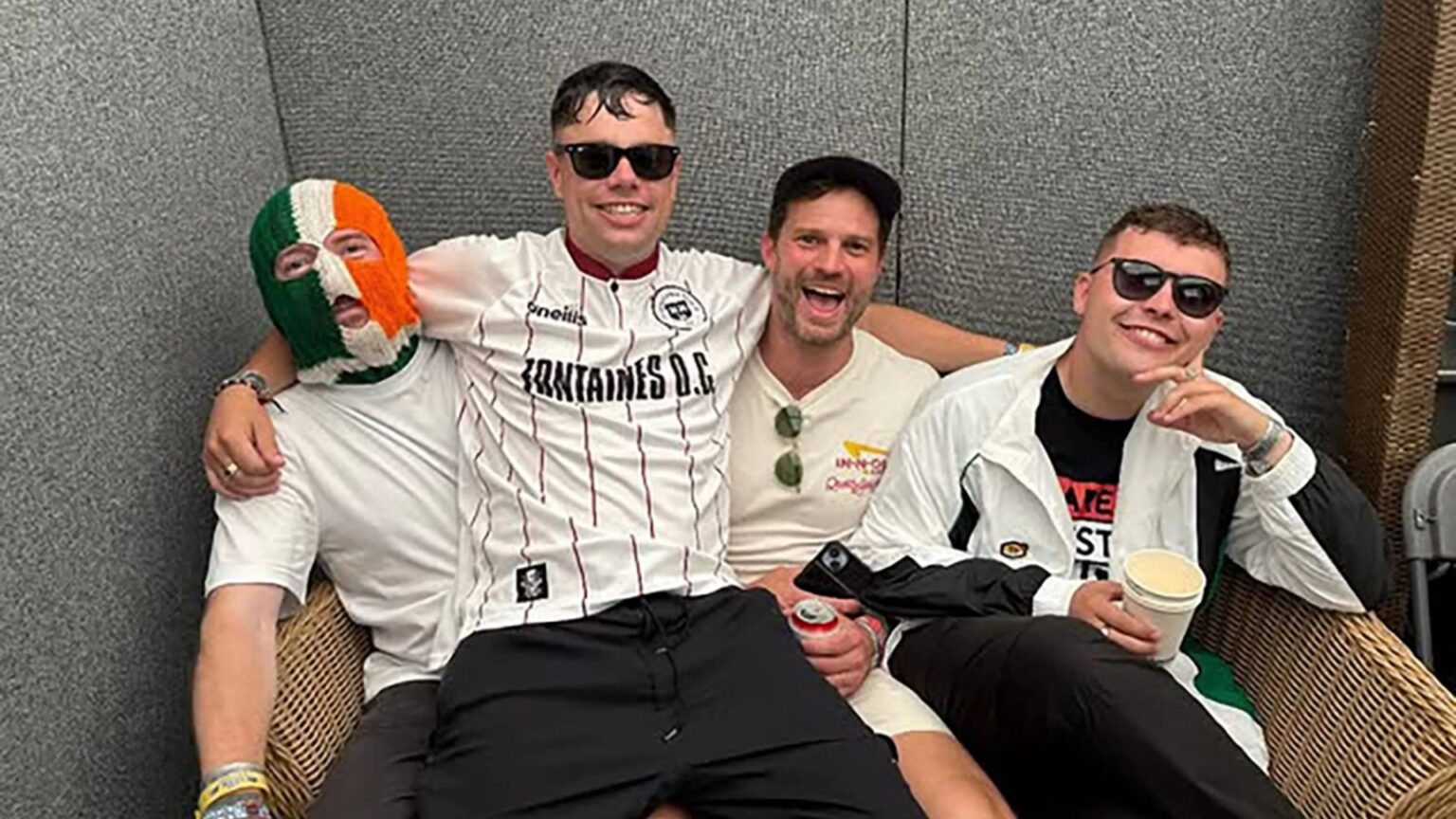 Hollywood star parties with Kneecap at Glastonbury amid police probe over ‘free Palestine’ chant and ‘terror group’ top