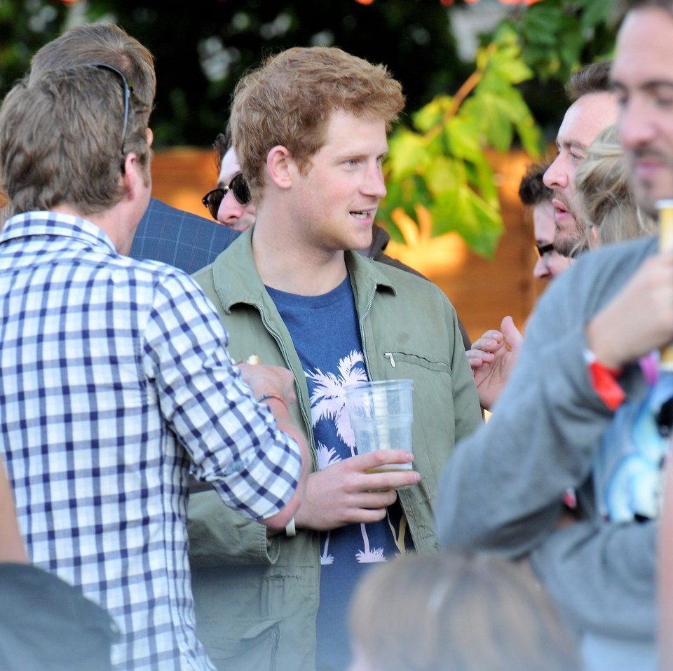 Prince Harry at the Barclaycard Wireless Festival.