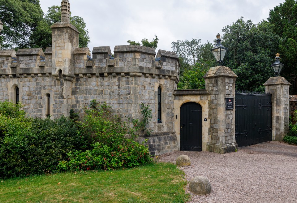 Stone gatehouse at Windsor Castle.