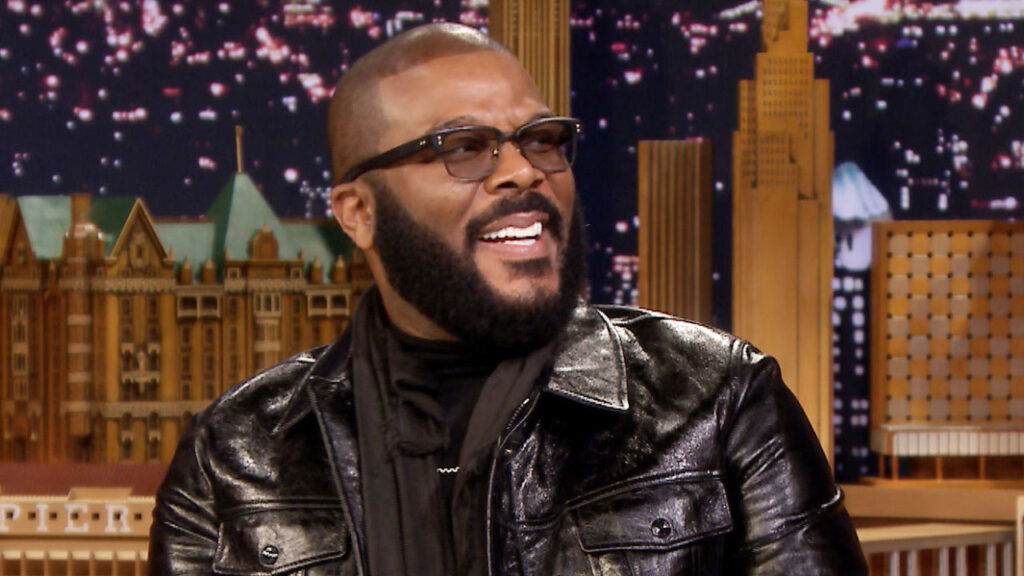 Tyler Perry during an appearance on The Tonight Show