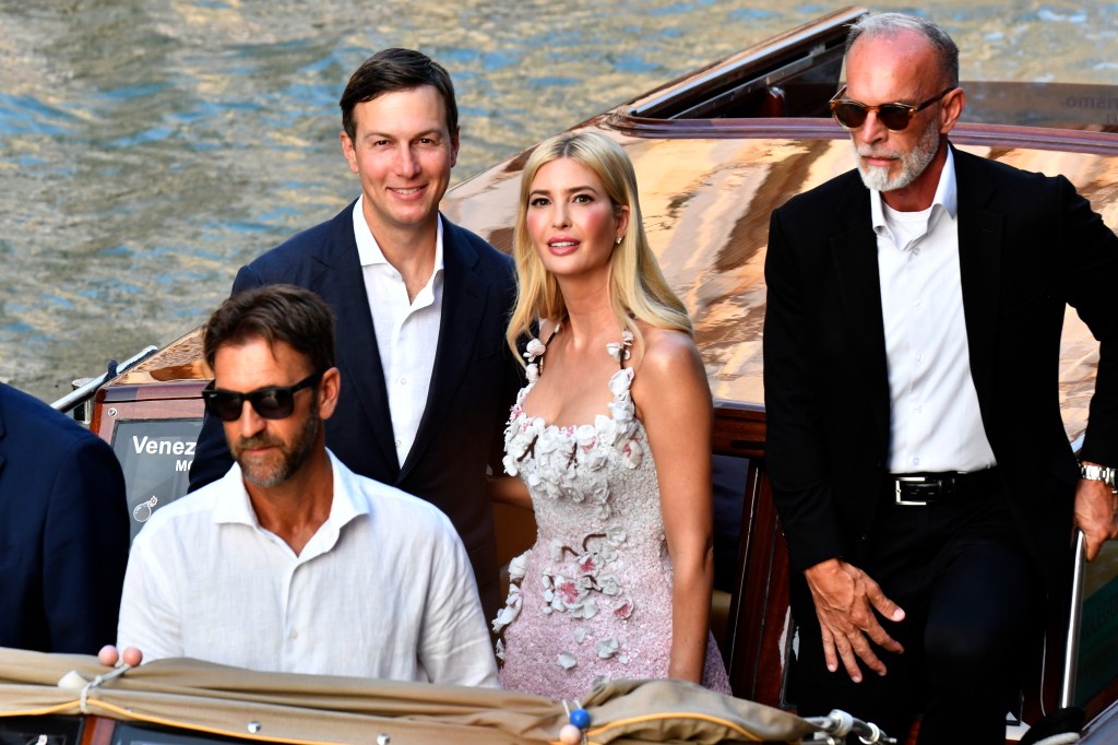 Jared Kushner and Ivanka Trump attend jeff bezos' pre wedding event 