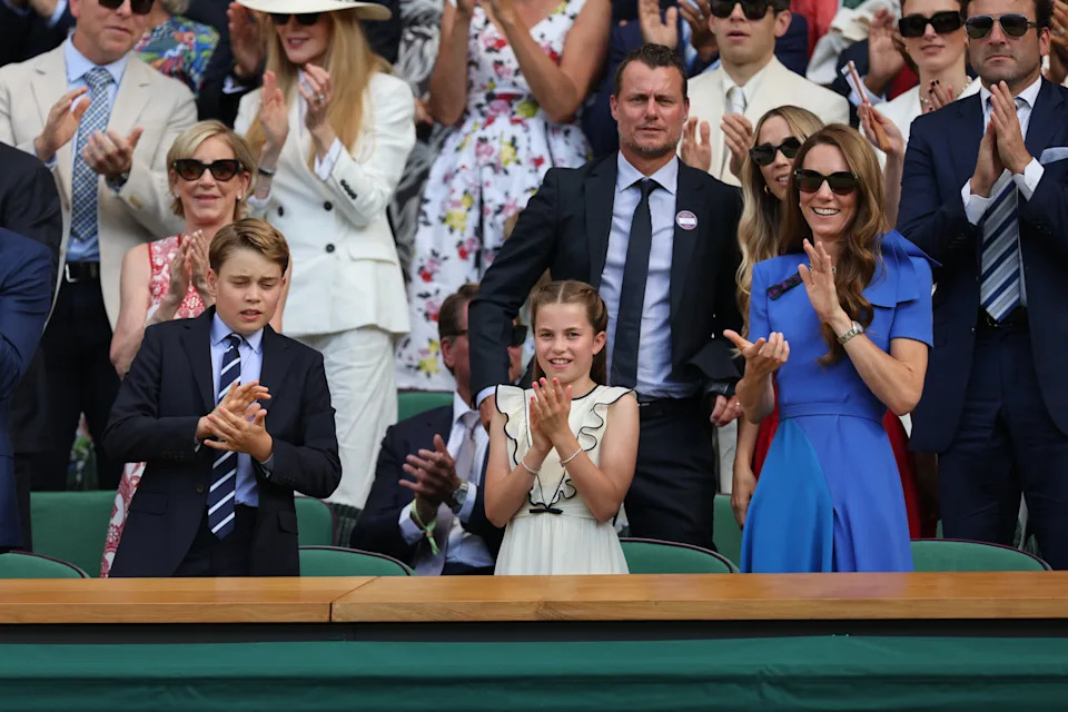 Charlotte and George stole the show when they made a surprise appearance with their parents. ZUMAPRESS.com