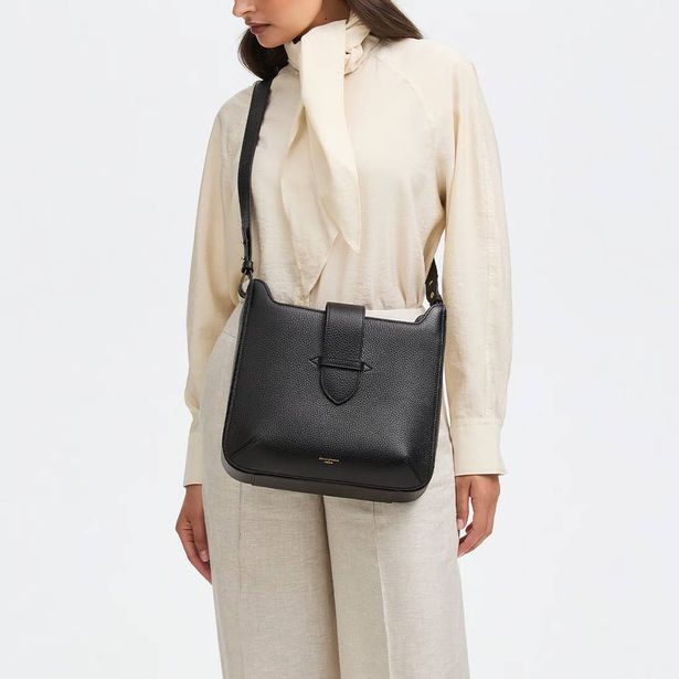 The Ella Messenger Bag in Black Pebble now costs £238