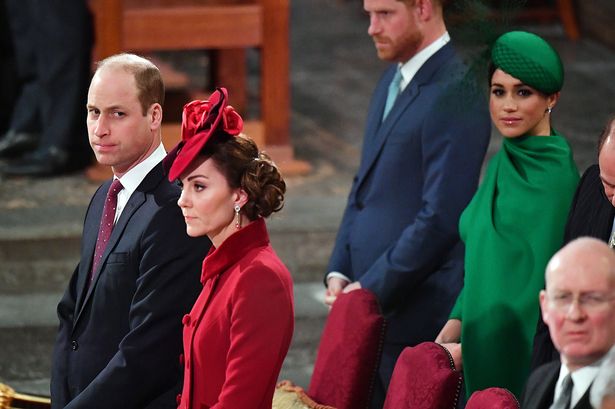 Prince Harry and Meghan The Duke and Duchess of Sussex and Prince William and Catherine, The Duke and Duchess of Cambridge

