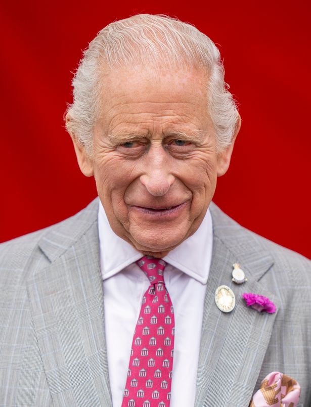 King Charles smiling at flower show