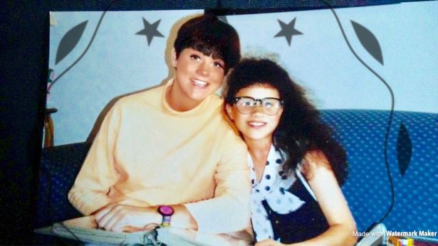 Samantha and Meghan pictured together during happier times when the Duchess was aged 12