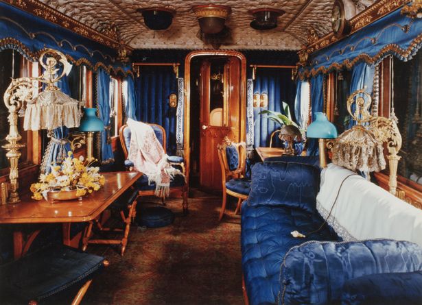 The interior of the Royal Train