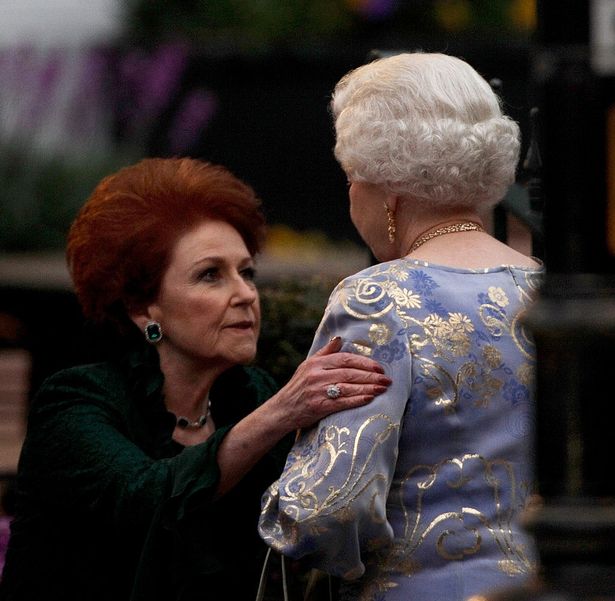 Lady Elizabeth Anson and the late Queen