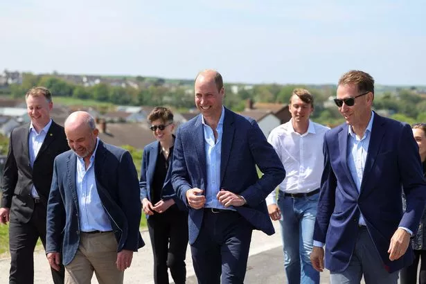 William tours the site in Nansledan 