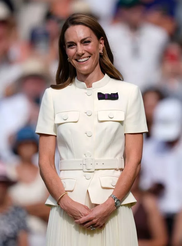 Kate was in attendance with her husband William and their children