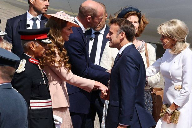Princess Kate meeting President Emmanuel