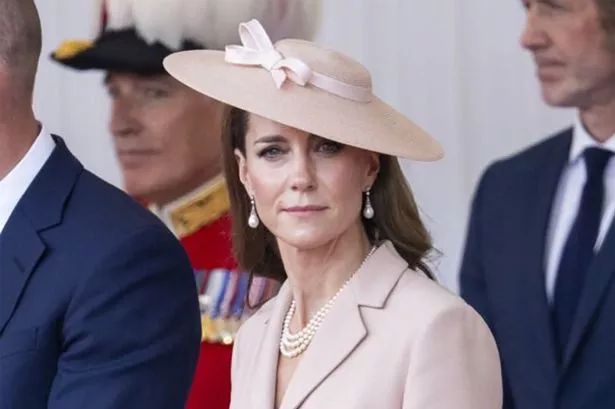 Princess Kate wore Christian Dior for the first time this week, wearing a tailored suit jacket coupled with a super feminine tulle skirt 