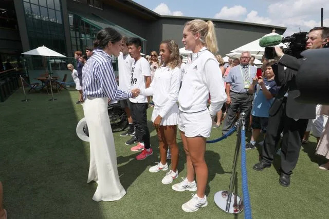 Getty Meghan Markle at Wimbledon on July 14, 2018