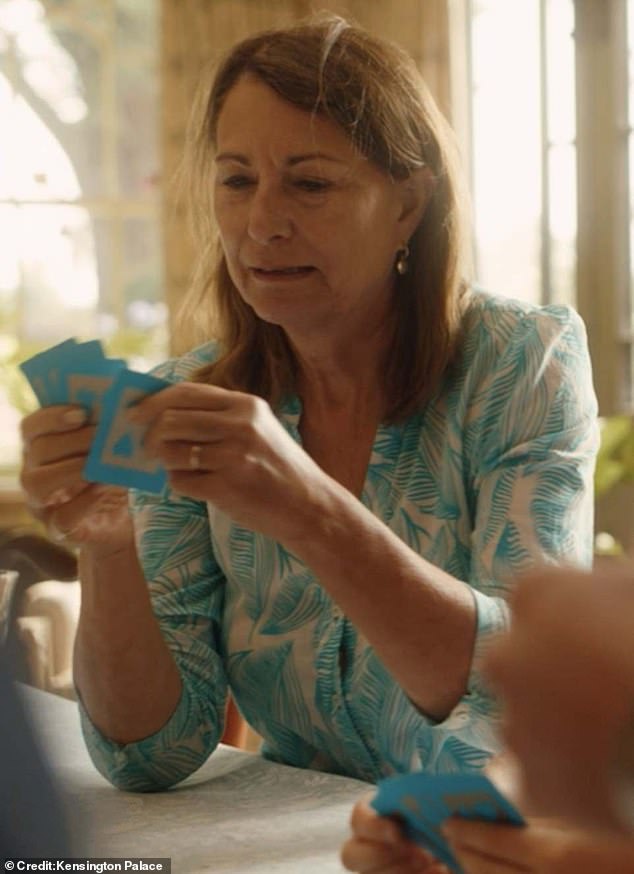 Kate's parents played an important role in her recovery from cancer last year (pictured in the family video)