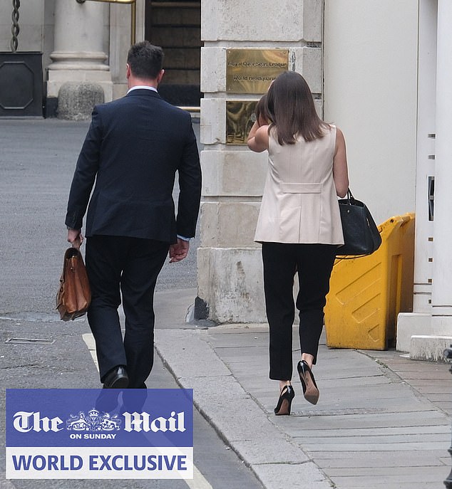 Harry was represented by Meredith Maines, his chief communications officer and head of his household in Montecito, who met Tobyn Andreae, the King's communications secretary