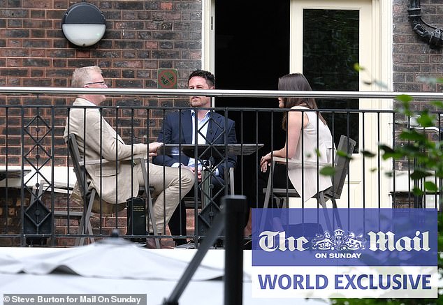 Mail On Sunday exclusive pictures of Meredith Maines and Tobyn Andreae meeting in London last week