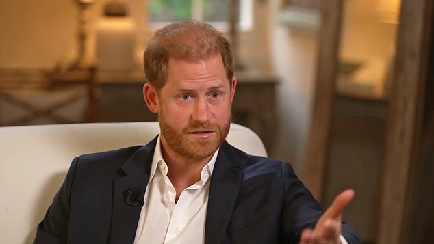Harry during his interview with the BBC in May 2025. Maines was reportedly the architect behind the interview