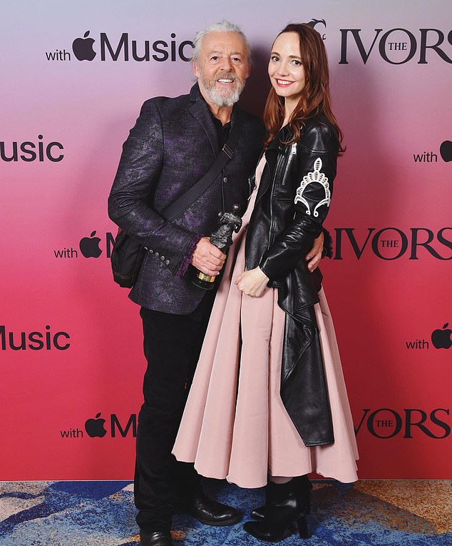 Roland Orzabal pictured with his wife Emily Rath. The couple are expecting their first child