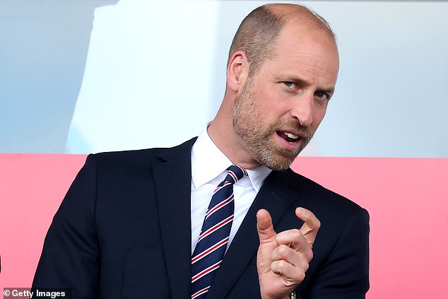 Prince William will be in attendance at the Euros final on Sunday to cheer on England's Women
