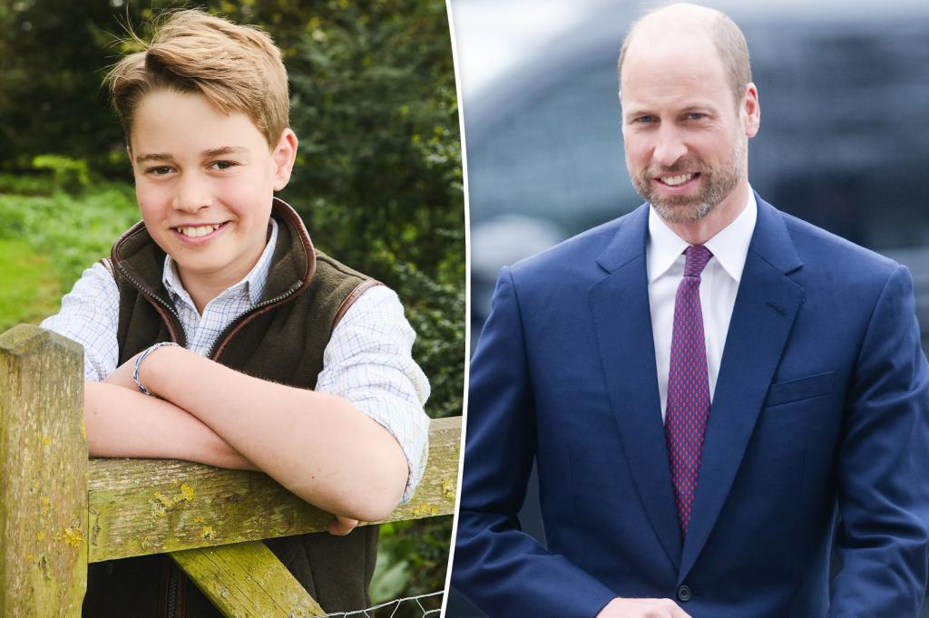 Prince George is Prince William's twin in new photo for 12th birthday