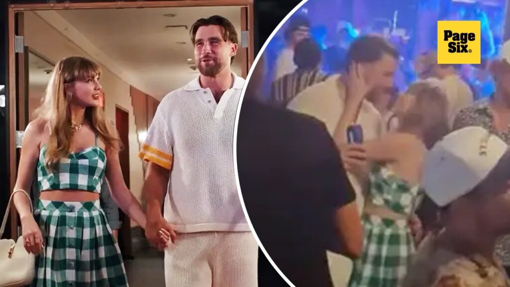 Taylor Swift caresses Travis Kelce during intimate ‘Shake It Off’ slow dance Taylor Swift caresses Travis Kelce during intimate ‘Shake It Off’ slow dance
