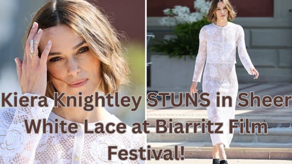 Kiera Knightley STUNS in Sheer White Lace at Biarritz Film Festival! Kiera Knightley STUNS in Sheer White Lace at Biarritz Film Festival!