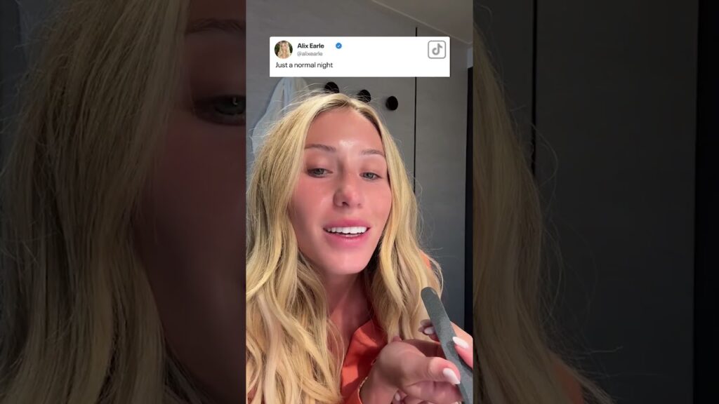 Alix Earle Files Veneers