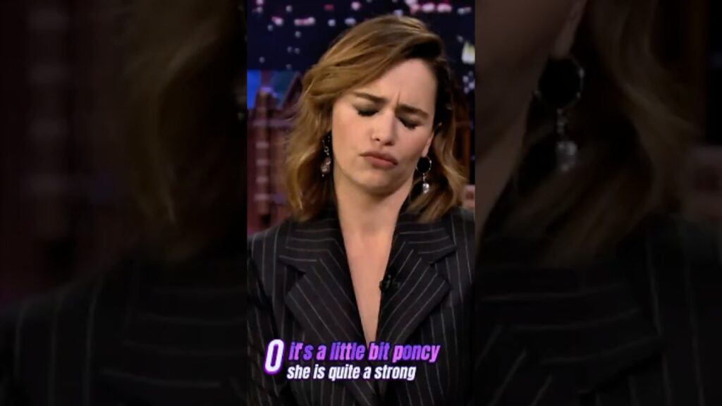 Emilia Clarke imitates Kid Harrington and Jason dancing#funny#talkshow#interview #dialogue#comedy