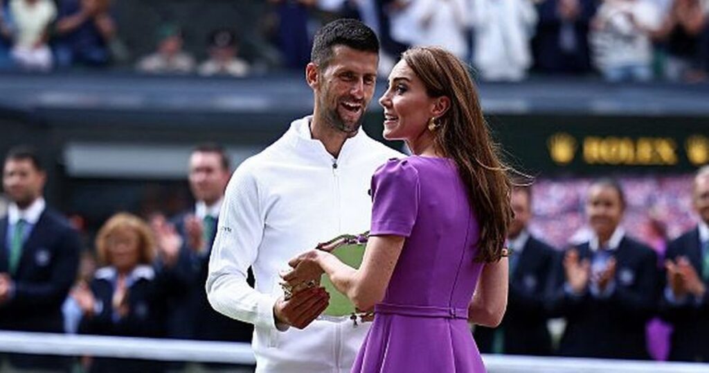 Novak Djokovic showed his true colours with message to Kate Middleton at Wimbledon Ipso logo