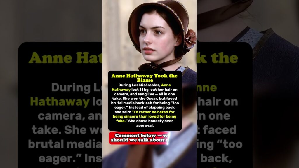 The Real Reason Anne Hathaway Faced Backlash! The Real Reason Anne Hathaway Faced Backlash!