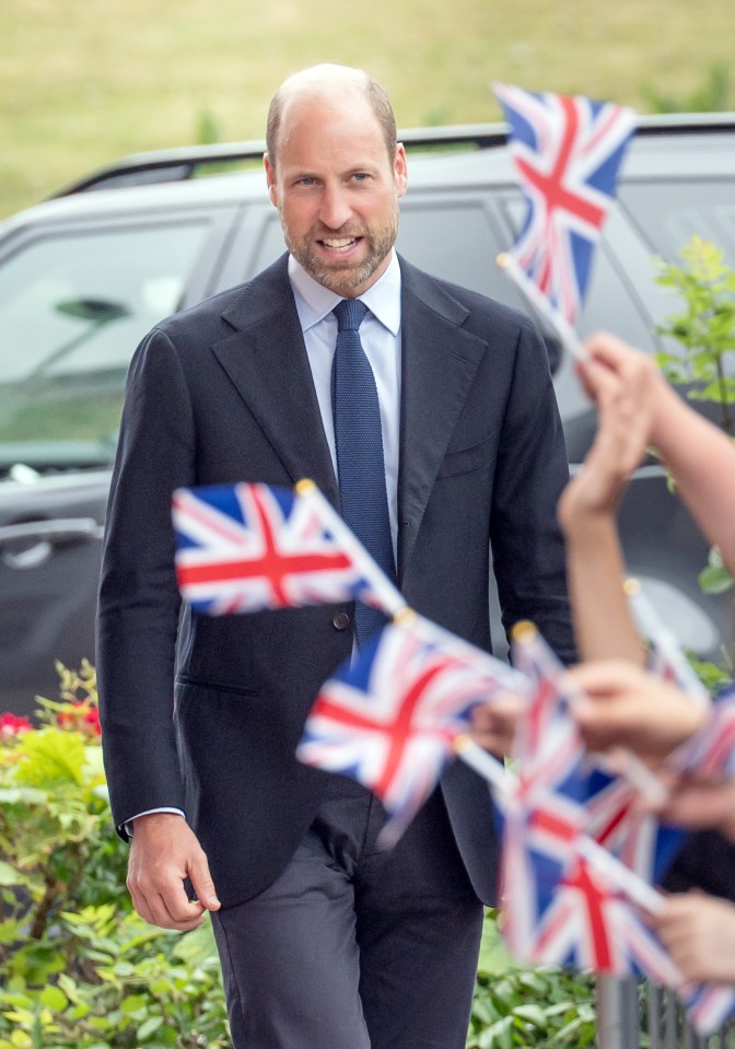 Prince William at Meadowhead Secondary School in Sheffield.