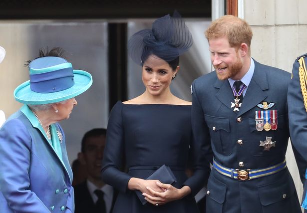 Queen Elizabeth, Meghan Markle, Prince Harry