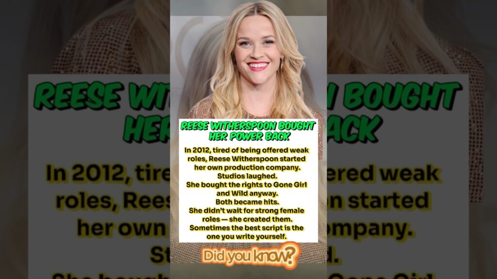 The Moment Reese Witherspoon Changed Hollywood The Moment Reese Witherspoon Changed Hollywood