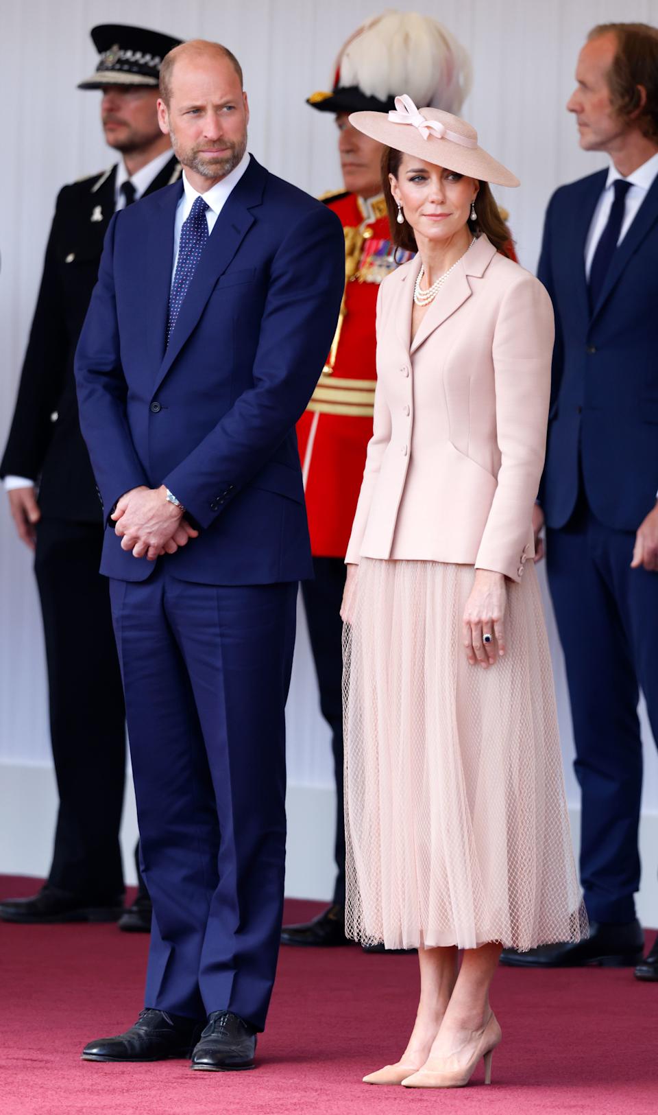The Prince and Princess of Wales prepare to welcome French president Emmanuel Macron and his wife, Brigitte Macron, on their state visit to the United Kingdom on July 8, 2025.