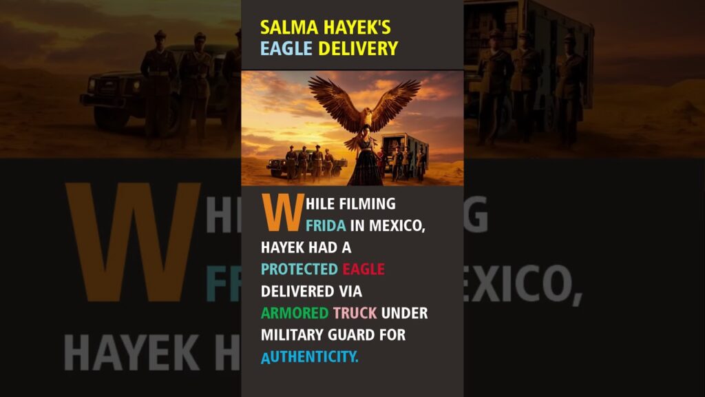 Salma Hayek's Eagle Delivery  #movie #marvel #emmawatson #beyoncefilm
