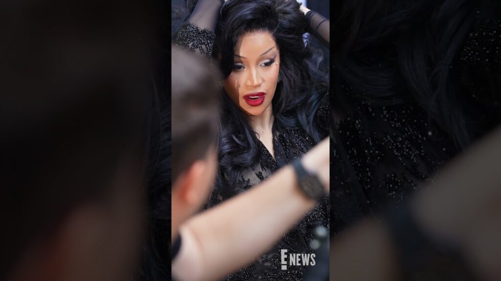 Cardi B at the Balenciaga Haute Couture Show