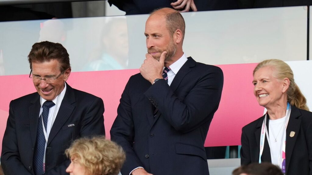 Royal support as Prince William watches England’s crucial Euro 2025 match Royal support as Prince William watches England's crucial Euro 2025 match