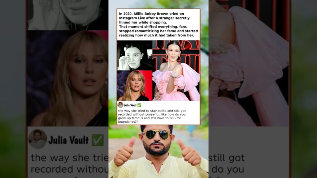In 2020, Millie Bobby Brown cried on#memes#shortsvideo#shorts