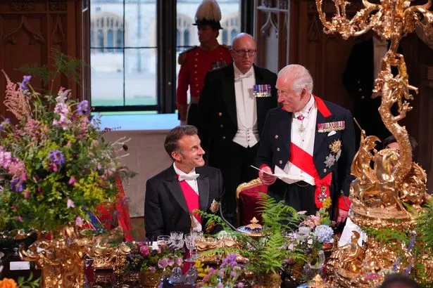 King Charles during his speech 