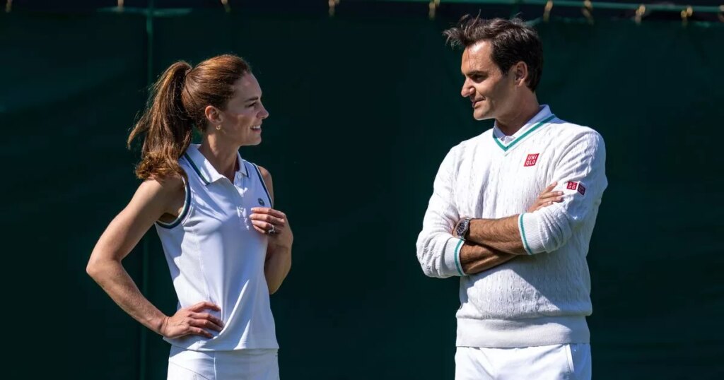 Kate Middleton forced into Roger Federer intervention and broke Royal protocol with kisses Ipso logo