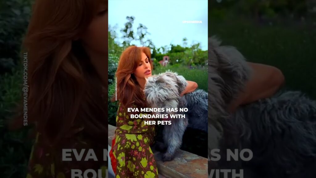 Eva Mendes has no boundaries with her dogs #shorts Eva Mendes has no boundaries with her dogs #shorts