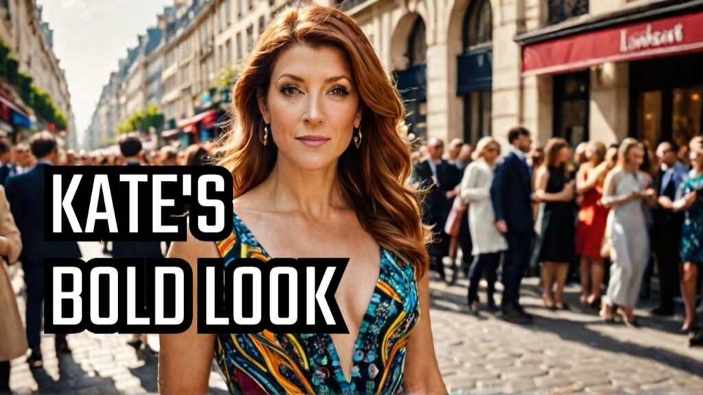 Kate Walsh's Daring Dress Stuns at Paris Fashion Week