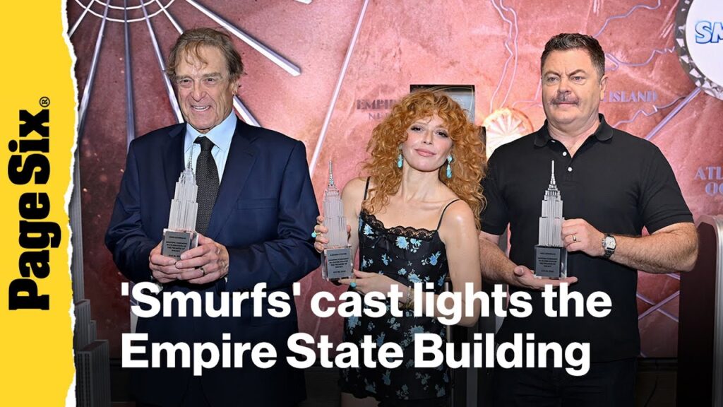 ‘Smurfs’ cast John Goodman, Natasha Lyonne, Nick Offerman light the Empire State Building 'Smurfs' cast John Goodman, Natasha Lyonne, Nick Offerman light the Empire State Building