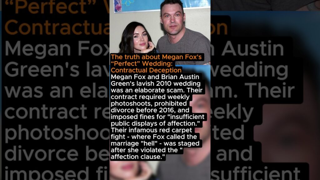 The truth about Megan Fox's “Perfect” Wedding: Contractual Deception