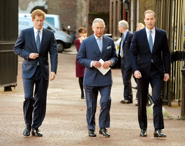 Prince Harry, King Charles and Prince William