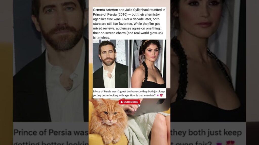 Gemma Arterton and Jake Gyllenhaal 😘😎 #shorts #memes #trend #cats #fypシ゚