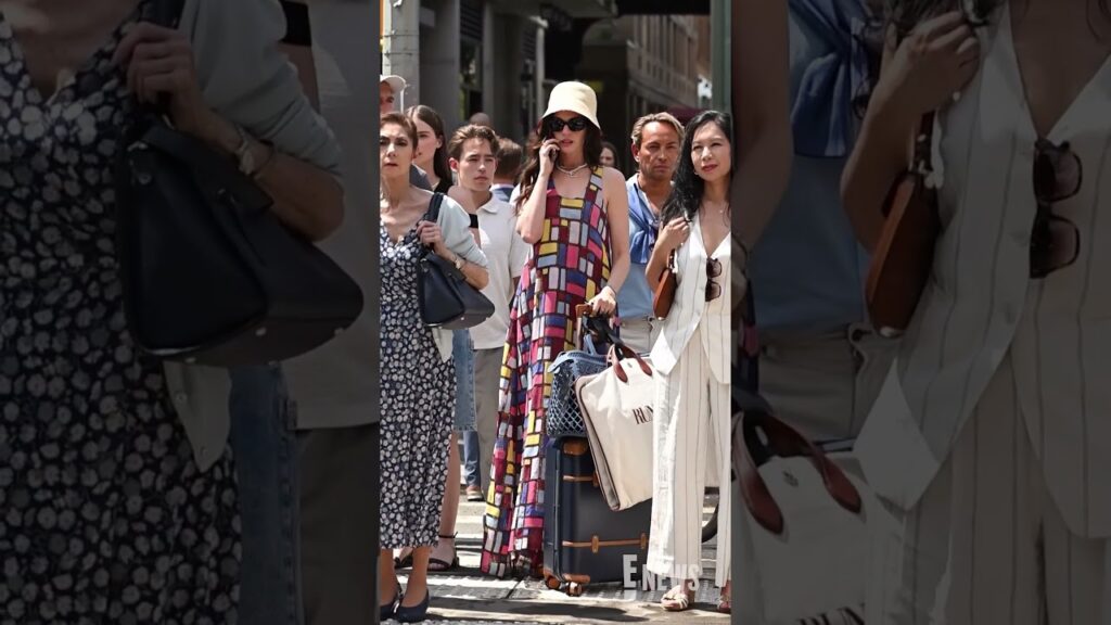 Anne Hathaway Filming 'Devil Wears Prada' 2