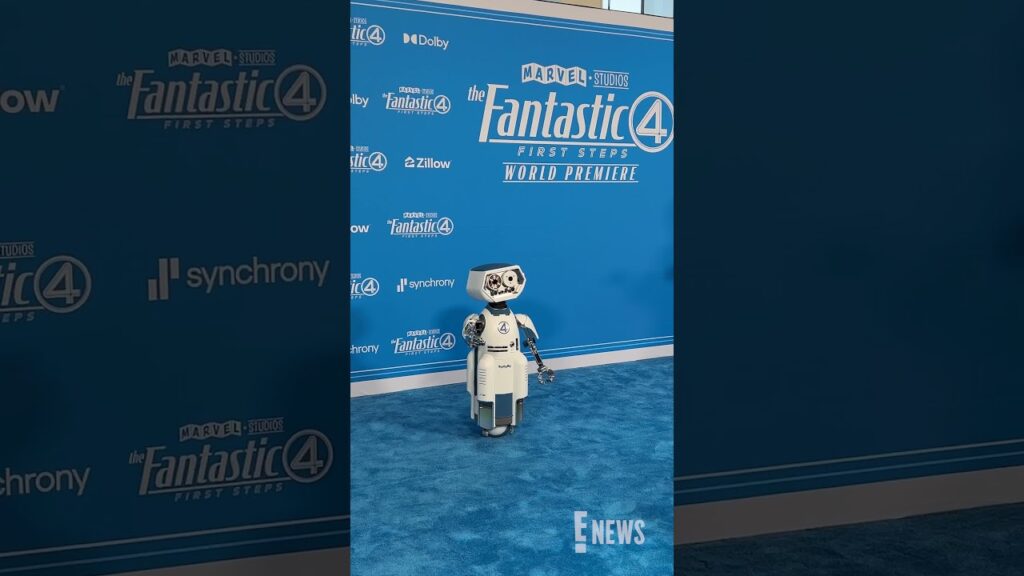 H.E.R.B.I.E. took his first steps on the blue carpet. 💙🥹 #TheFantasticFourFirstSteps